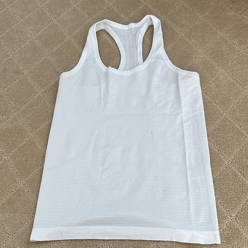 Lululemon Athletica White Tank Top